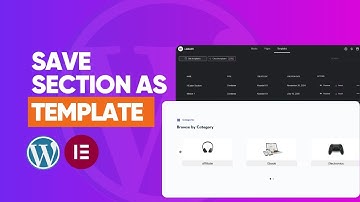 Save WordPress Website Section as Template with Elementor Like a Pro
