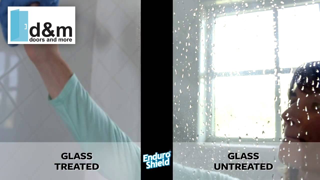 The Difference Enduroshield Makes To Your Glass Shower Youtube