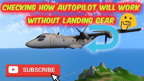checking how autopilot will land without landing gear in turboprop flight simulator