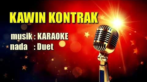 Kawin kontrak karaoke duet - fendik & difarina indra
