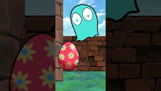 Rabbit Pacman gives explosive eggs  #pacman #animation #easteregg