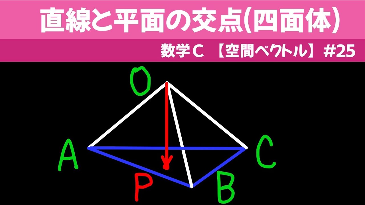 Intersection of a Line and a Plane (Tetrahedron) [Math C Space