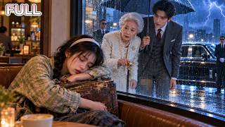 Abandoned Homeless Girl Slept in a Café…BUT a Rich Old Lady & Her CEO Son Took Her In & Spoiled Her!