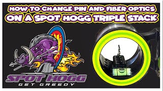 How To Install Custom Pins And Fiber Optics On A Spot Hogg Fast Eddie Triple Stack Bow Sight