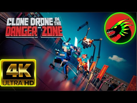 Clone Drone In The Danger Zone Story Mode Full Walkthrough(4K 60FPS)(No Commentary)