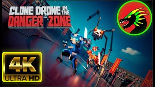 Clone Drone In The Danger Zone Story Mode Full Walkthrough(4K 60FPS)(No Commentary)