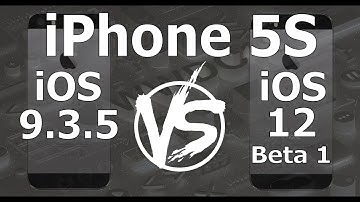 Speed Test : iPhone 5S - iOS 9.3.5 vs iOS 12 Beta 1 Build 16A5288q