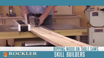 How to Make Rip Cuts with a Table Saw | Rockler Skill Builders