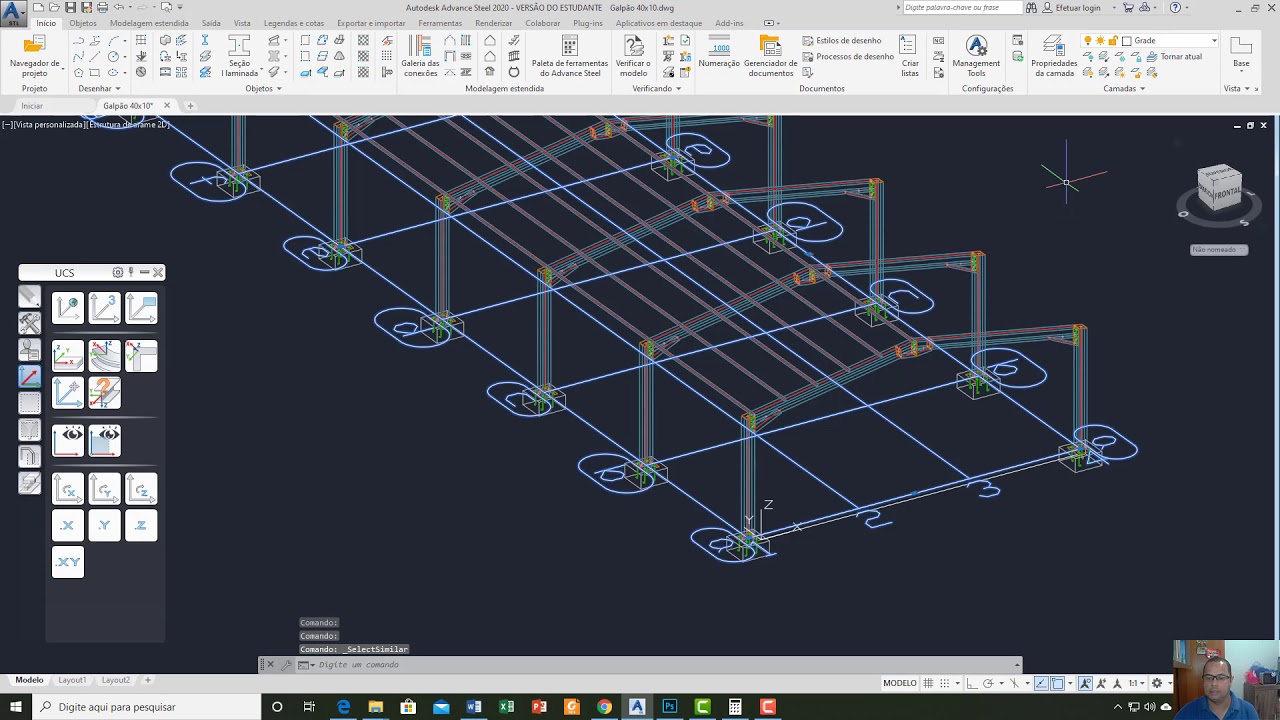 Autodesk Advance Steel - Tutorial Galpão 06 - YouTube