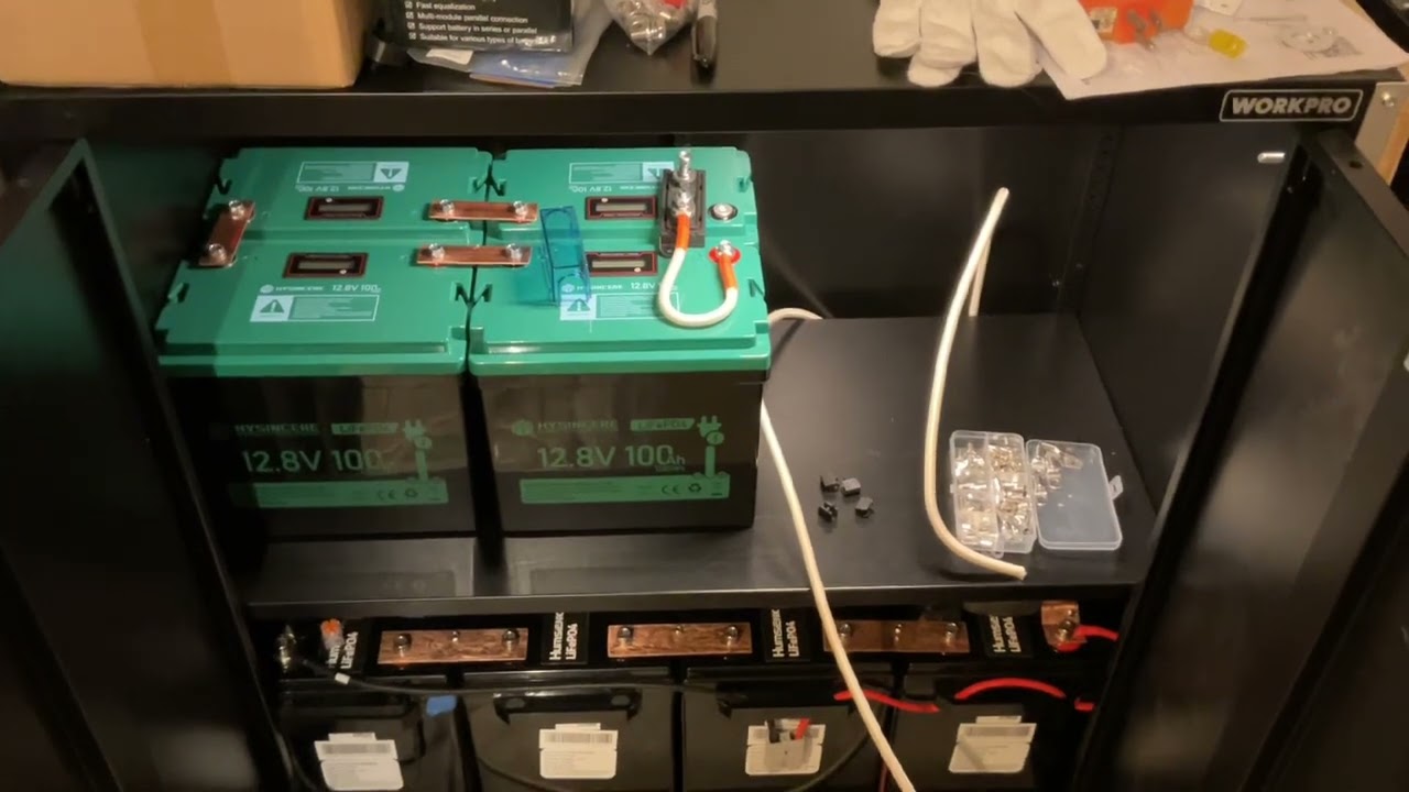 Second battery bank wiring to inverter- Humsienk and Hysincere in parallel  January 11, 2026