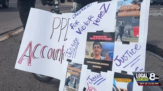 Protest Over Perez Shooting Draws Small Crowd, Demands Police Reform