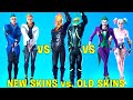 NEW SKINS vs OLD SKINS In Fortnite Dance Battle! #1 (Lachlan vs Ninja, Joker vs Harley, Ghost Rider)