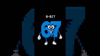 67 Brainrot In Different Bits 8 Bits, 4 Bits, 2 Bits, 1 Bit Six Seven