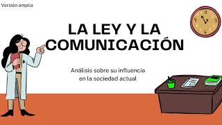 La ley y comunicación (versión amplia)| RADAR CULTURAL