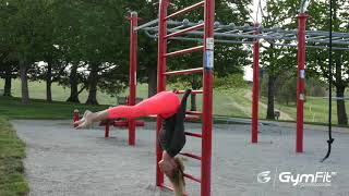 Stall Bar Reverse Leg Lifts