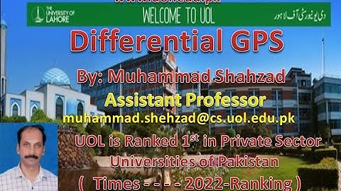 Introduction of Differential GPS:  Online Lecture with Engineering Students  -  Hindi/Urdu