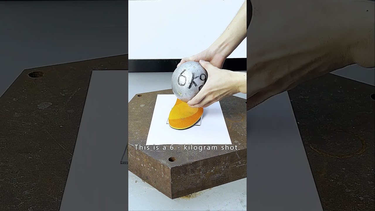 ACF cushioning energy-absorbing insoles experimental test