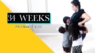 PREGNANCY VLOG - 34 Weeks - Baby Mama Dance | Jacqie Rivera