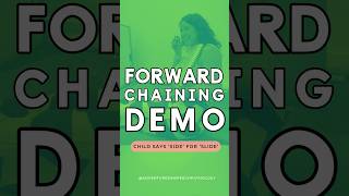 Forward chaining demo in speech therapy