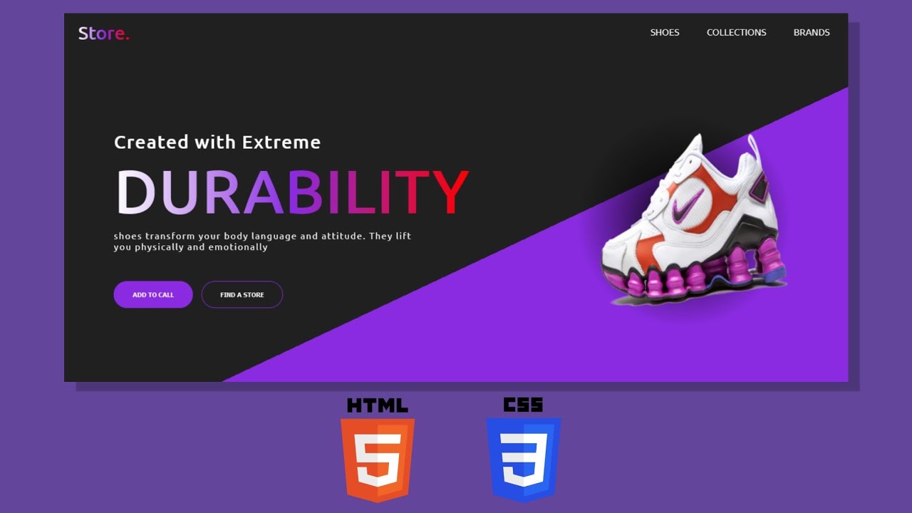How to Create a Landing Page Using HTML and CSS - YouTube