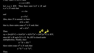 The Product of Subgroups is a Subgroup