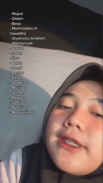 20 SIFAT WAJIB BAGI ALLAH