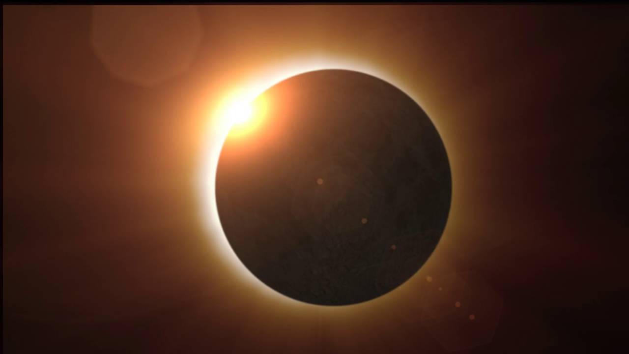Total solar eclipse animation - YouTube
