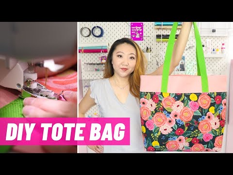 Easy Lined Tote Bag | Beginner Sewing Tutorial