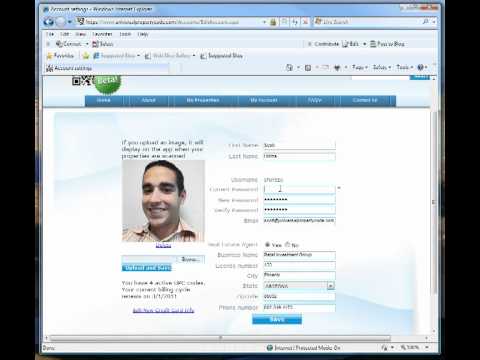 universalpropertycode.com how to change your password - QR codes for real estate
