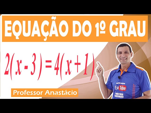 EQUAÇÃO DO 1 GRAU #03 