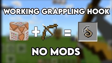 Working Grappling Hook / MCPE (Command Block)