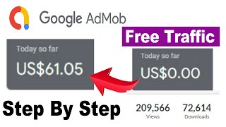EARN MONEY 🤑 with Google Admob ads 2023 ($100 a Day) ! Free Traffic for Game Downloads & Install screenshot 4