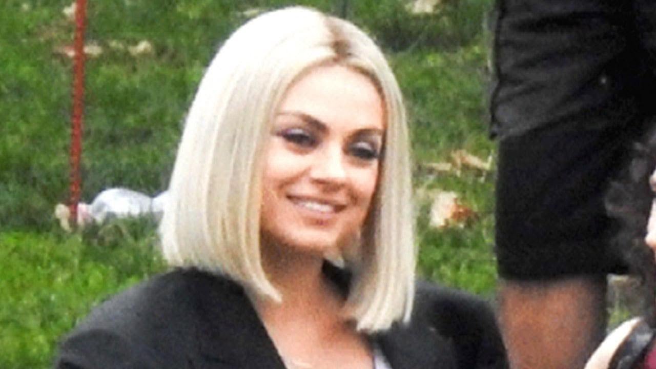 Mila Kunis Transforms Into A Blonde Bombshell While Filming In