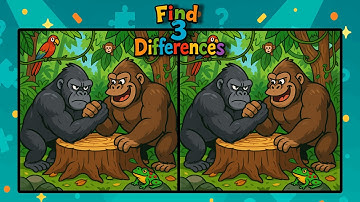 3 Puzzles - 3 Differences | Can You Find Them?