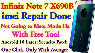 infinix X690B imei Repair Done | Infinix Note 7 imei Repair Permanently Meta Mode Fix With Free Tool