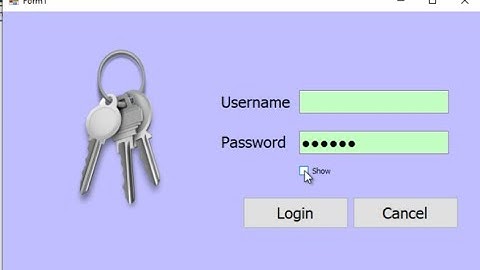 Programming In C#:Show and hide characters password in C#