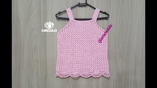 Blusa/Regata em crochê - Parte 1