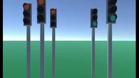 Unity3D Animated Traffic lights