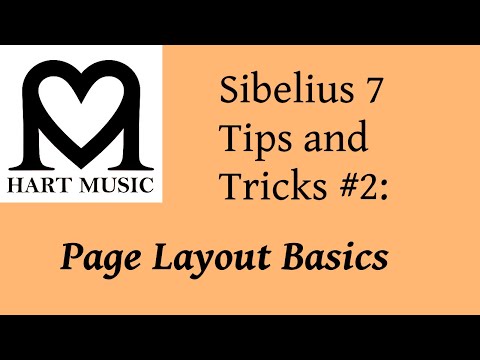 Sibelius 7 Tips & Tricks #2: Page Layout Basics