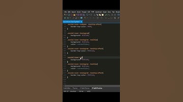 Social icons tooltip html and css #shorts