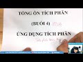 ÔN TẬP ỨNG DỤNG TÍCH PHÂN (BUỔI 1) - Thầy Nguyễn Quốc Chí