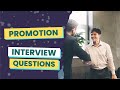 Promotion Interview Questions (with answers &amp; tips)