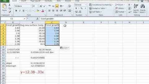 Excel   Adding trendline to graph