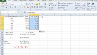 Excel   Adding trendline to graph
