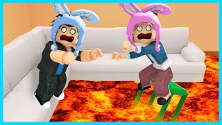 MIPAN & ZUZUZU Tantangan Bertahan Dari Banjir Lava Yang Tinggi! ROBLOX