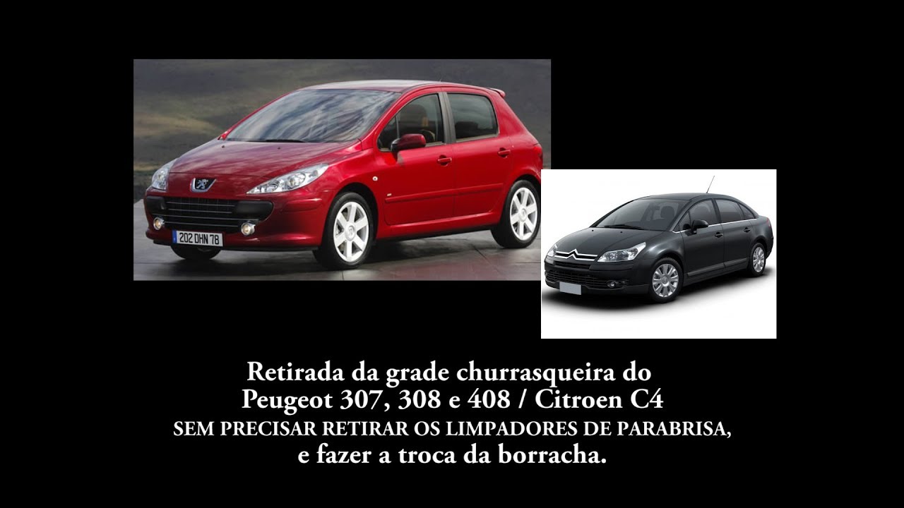 Borracha da Churrasqueira - Peugeot 307 / Citroen C4 Todas as versões.