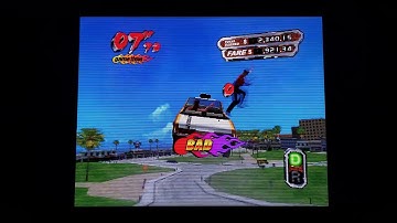 Crazy Taxi 3 West Coast XBOX HD AV COMPONENT CABLE Through OSSC Scanlines