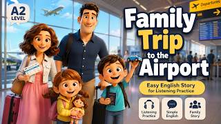 Family Trip to the Airport | Easy English Story for Listening Practice (A2)