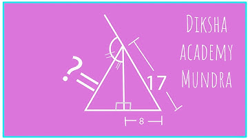 In the figure,ABC is a right angle triangle right angled at B and AD is the external bisector of