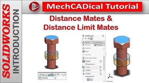 Distance Mates & Limit Mates In SolidWorks